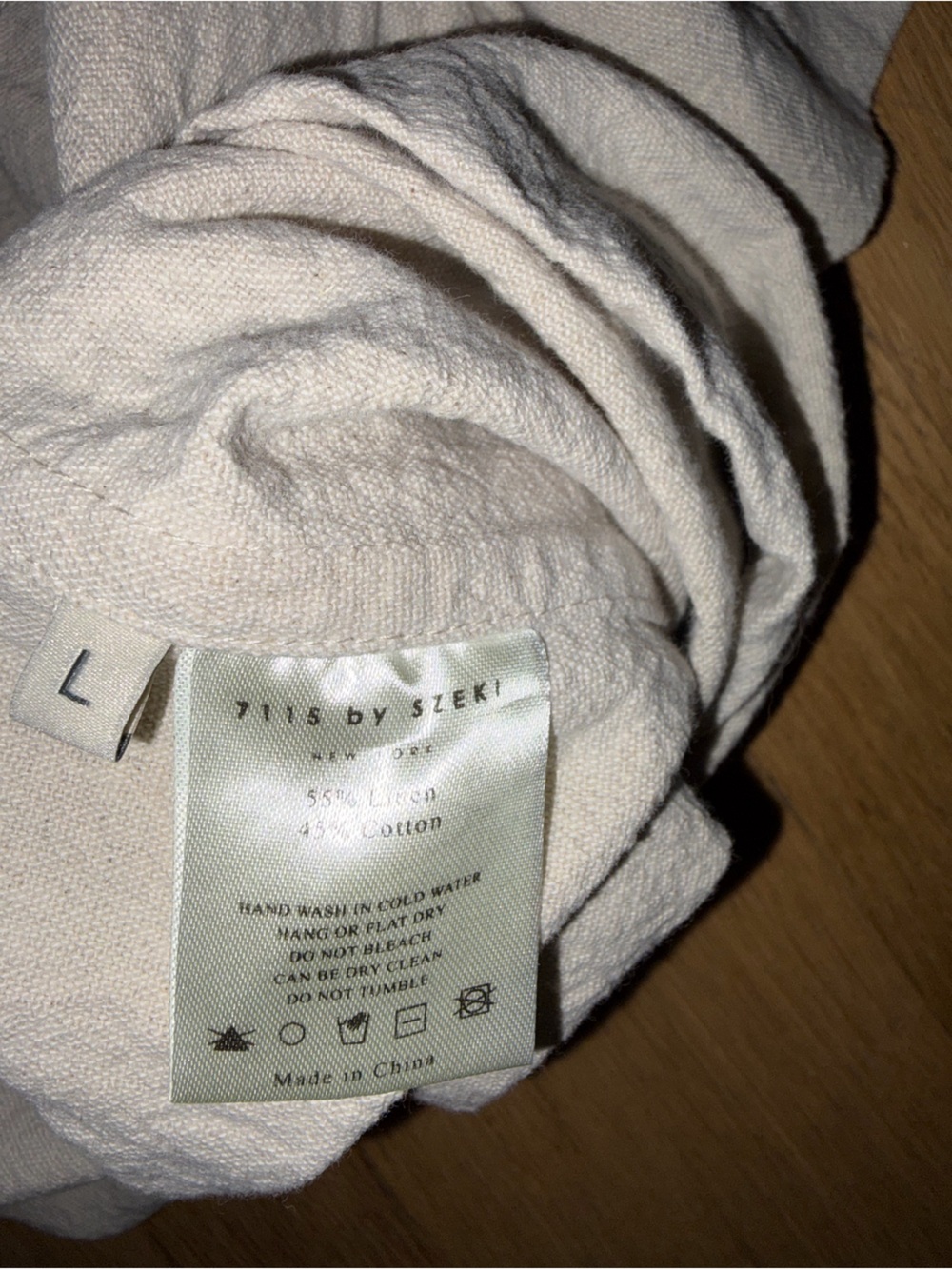 Oversized linen blend button down - Picture 7 of 7
